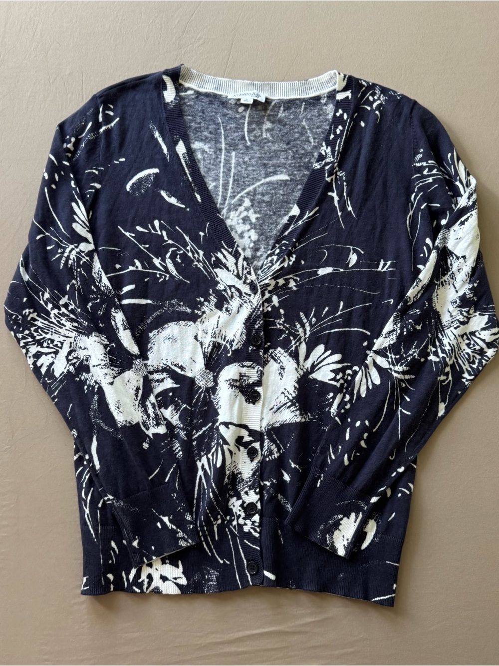 Vintage St. John's Bay Floral Print Cardigan